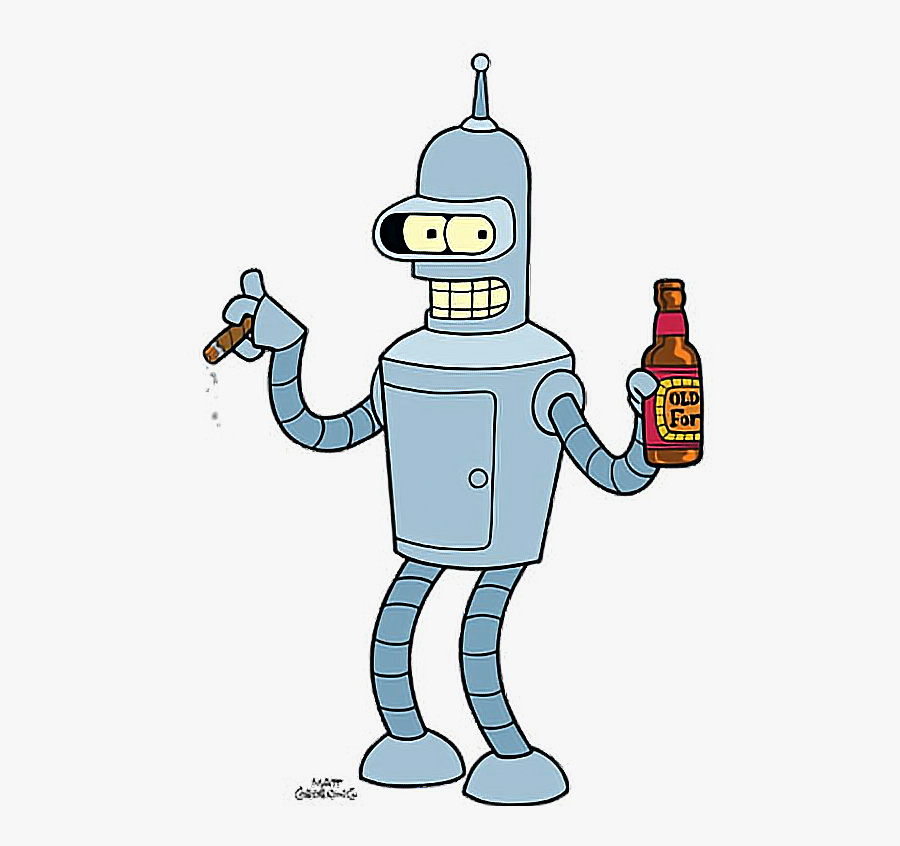 Bender Futurama, Transparent Clipart