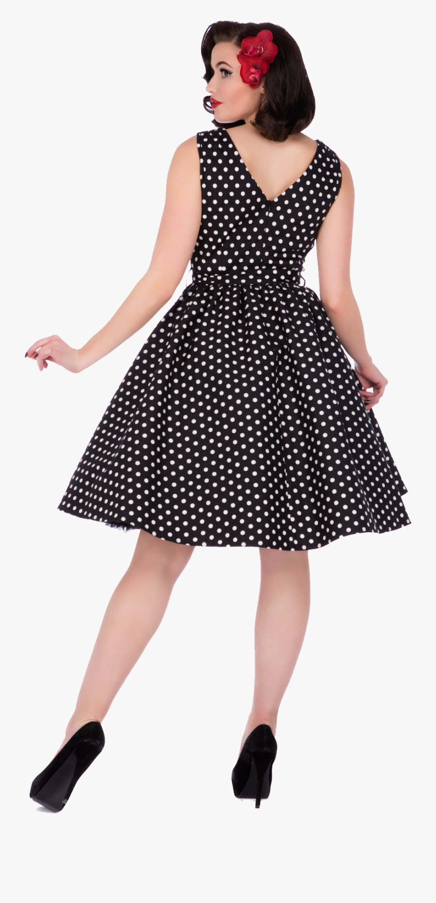 Clip Art Wendy Retro Polka Dot - Polka Dot, Transparent Clipart