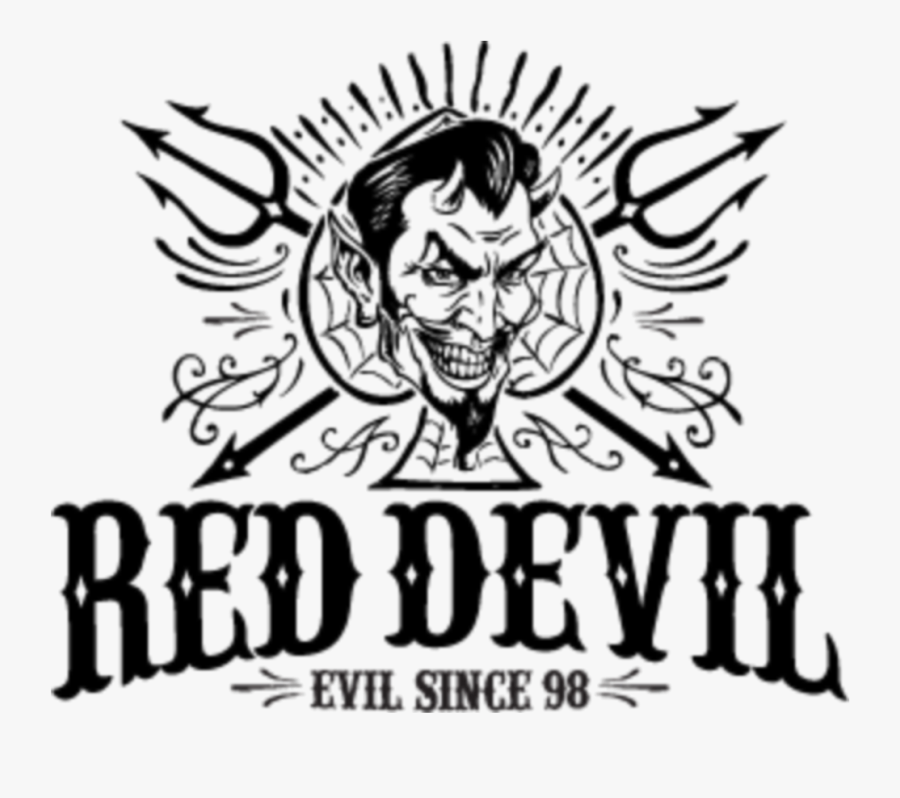 #rockabilly #devil - Red Devil Clothing Logo, Transparent Clipart