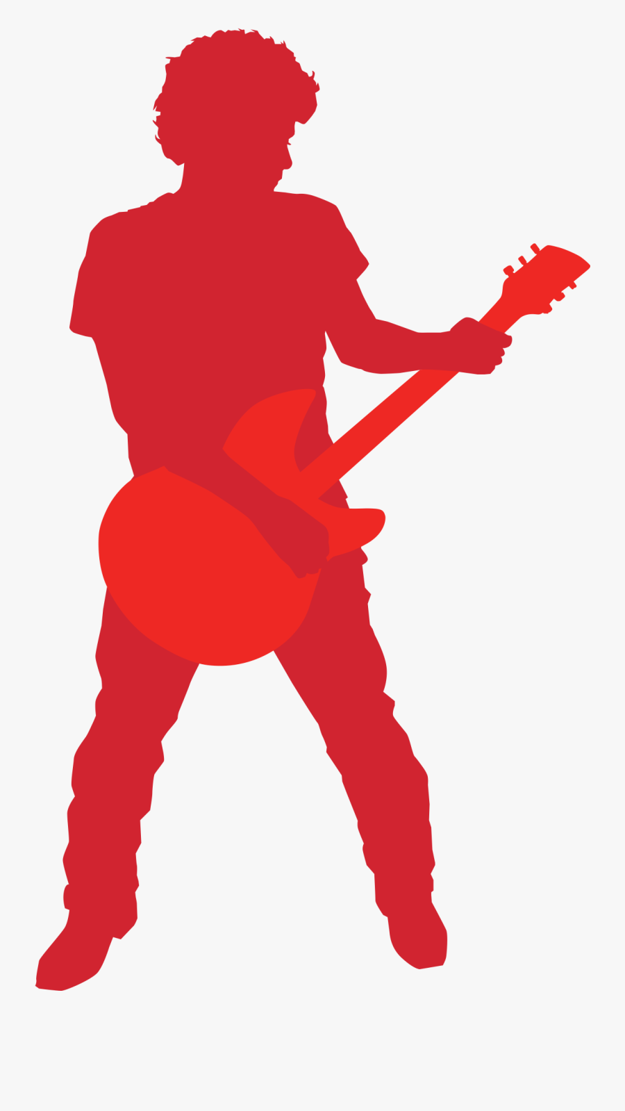 Veevar Guitar Syllabus - Guitarist Silhouette Png, Transparent Clipart