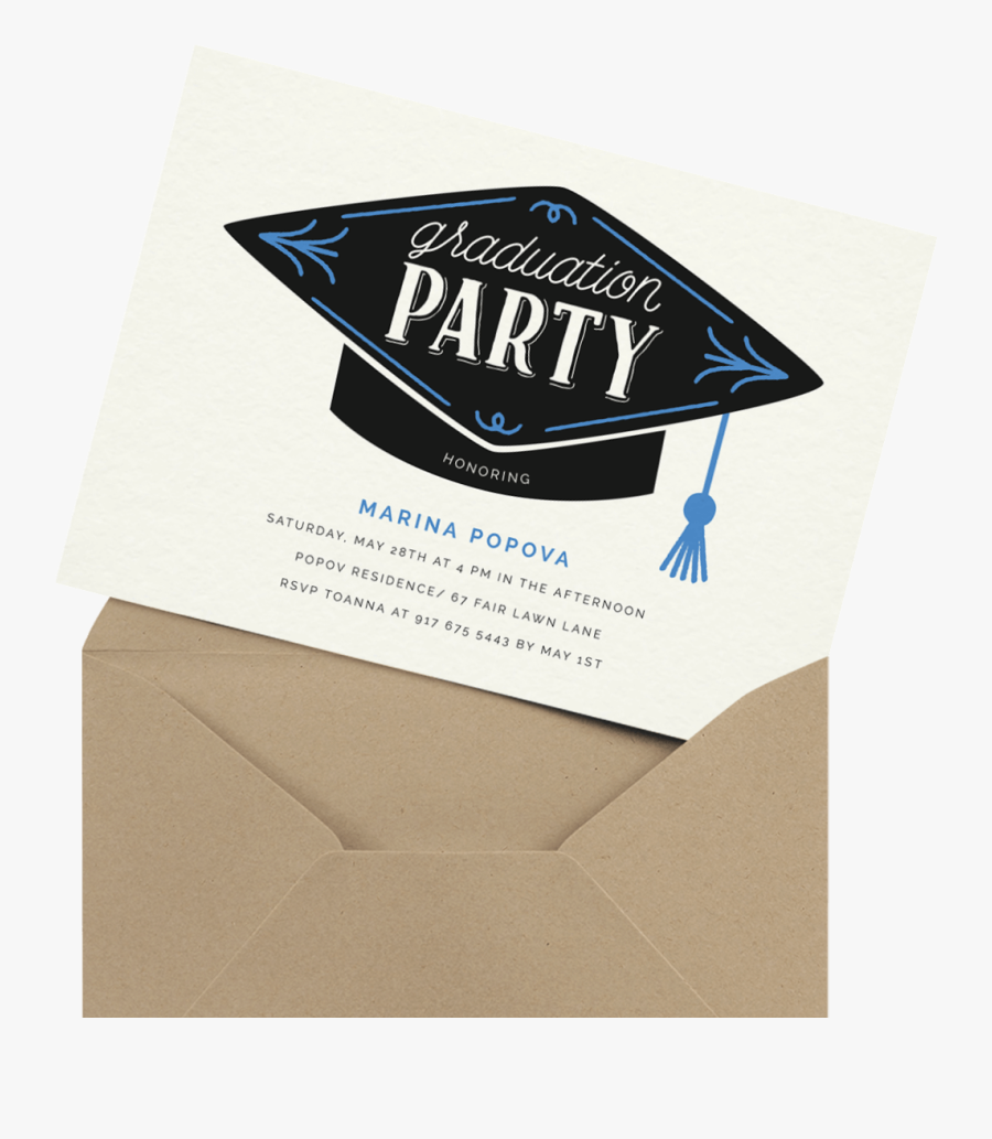 Transparent Graduation Party Png - Envelope, Transparent Clipart