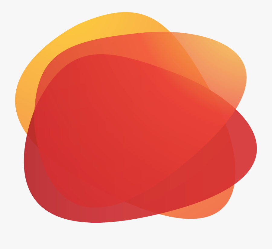Red Orange, Yellow Stone Shape Abstract Banner - Circle, Transparent Clipart
