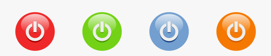 Green Power Button Icon, Transparent Clipart