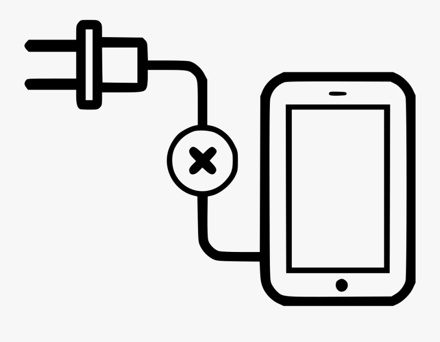 Charging Device Charger Smartphone Unrecognized Phone - Smartphone With Headphone Png, Transparent Clipart