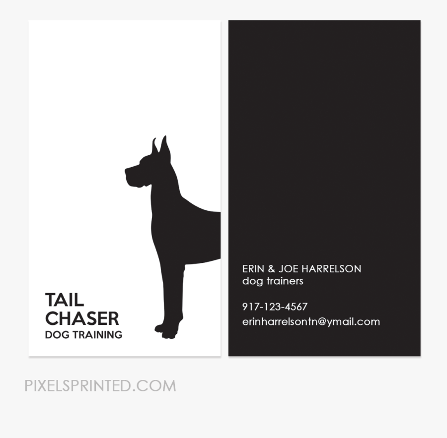 Clip Art Dog Training Business Cards - Dog Sitter Business Card, Transparent Clipart
