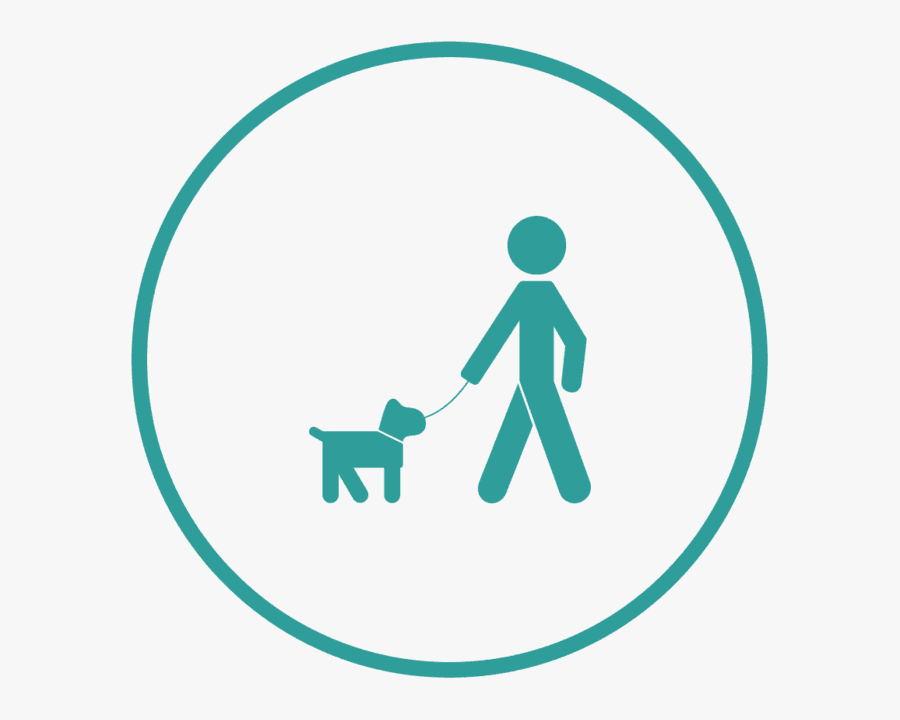 Transparent Pet Icon Png - Icon Of Dog Walker, Transparent Clipart