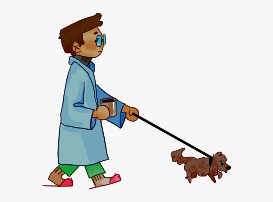 Dog Walker - Illustration, Transparent Clipart