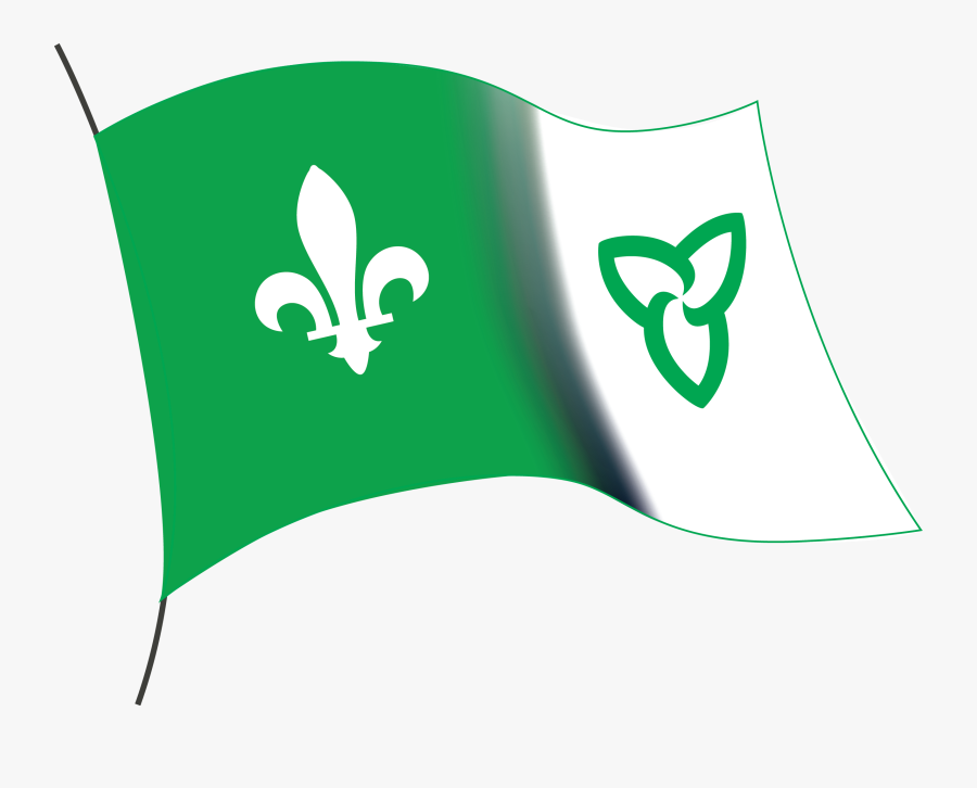 Transparent Drapeau Français Png - French Flag Of Ontario, Transparent Clipart