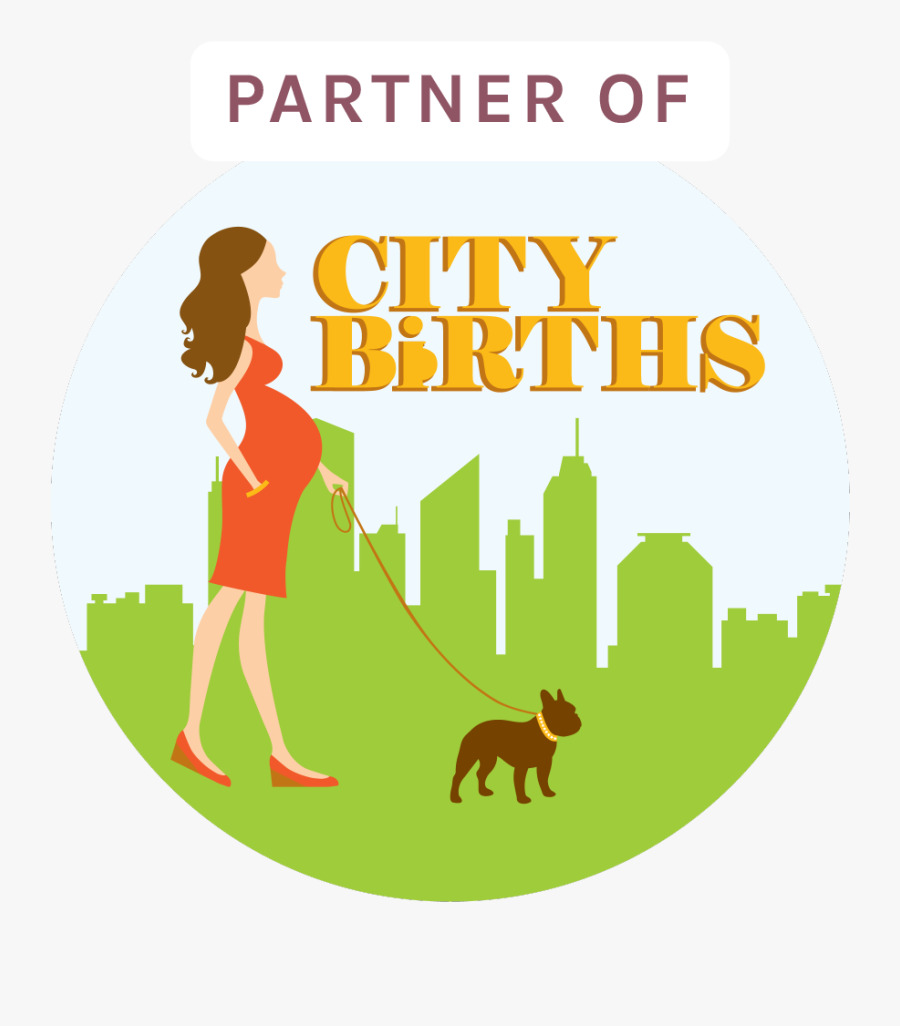 Dog-walking - City Background On Yellow, Transparent Clipart