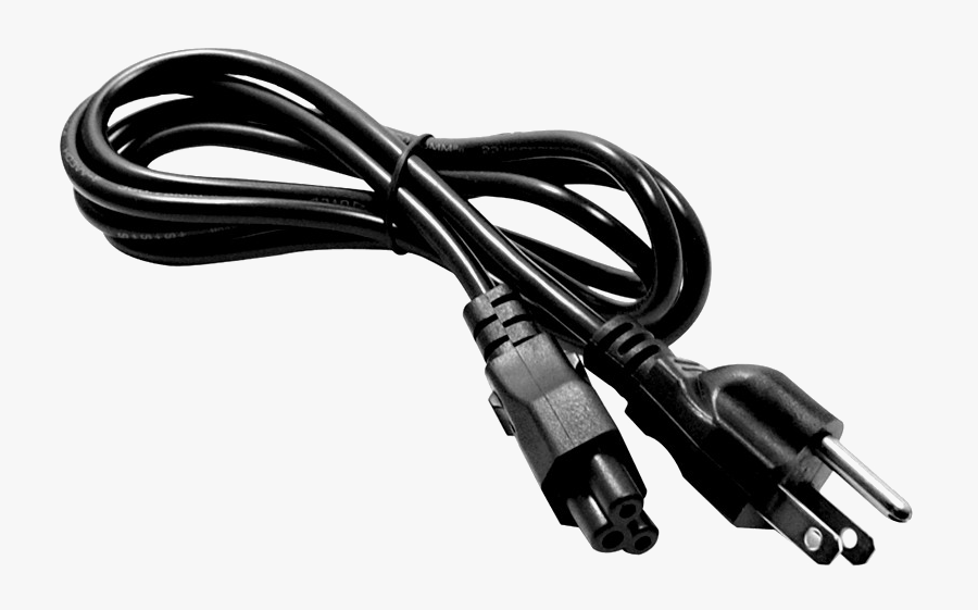 Power Cable Png Pic - Laptop 3 Pin Power Cable, Transparent Clipart