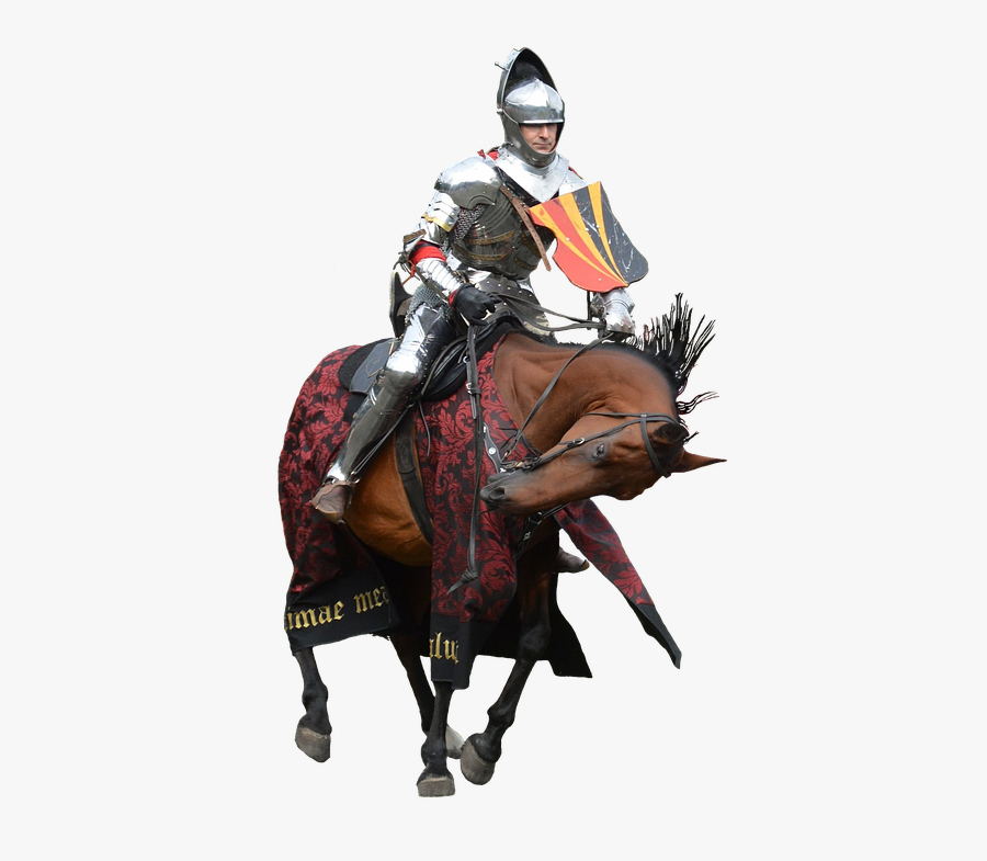 Transparent Charger Horse Clipart - Transparent Knight On Horse, Transparent Clipart