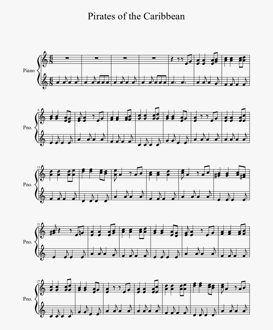 Requiem For A Dream Piano Ноты, Transparent Clipart