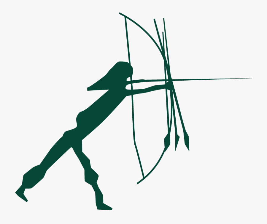 Drawing Bow Hunting Cave Painting - Illustration, Transparent Clipart
