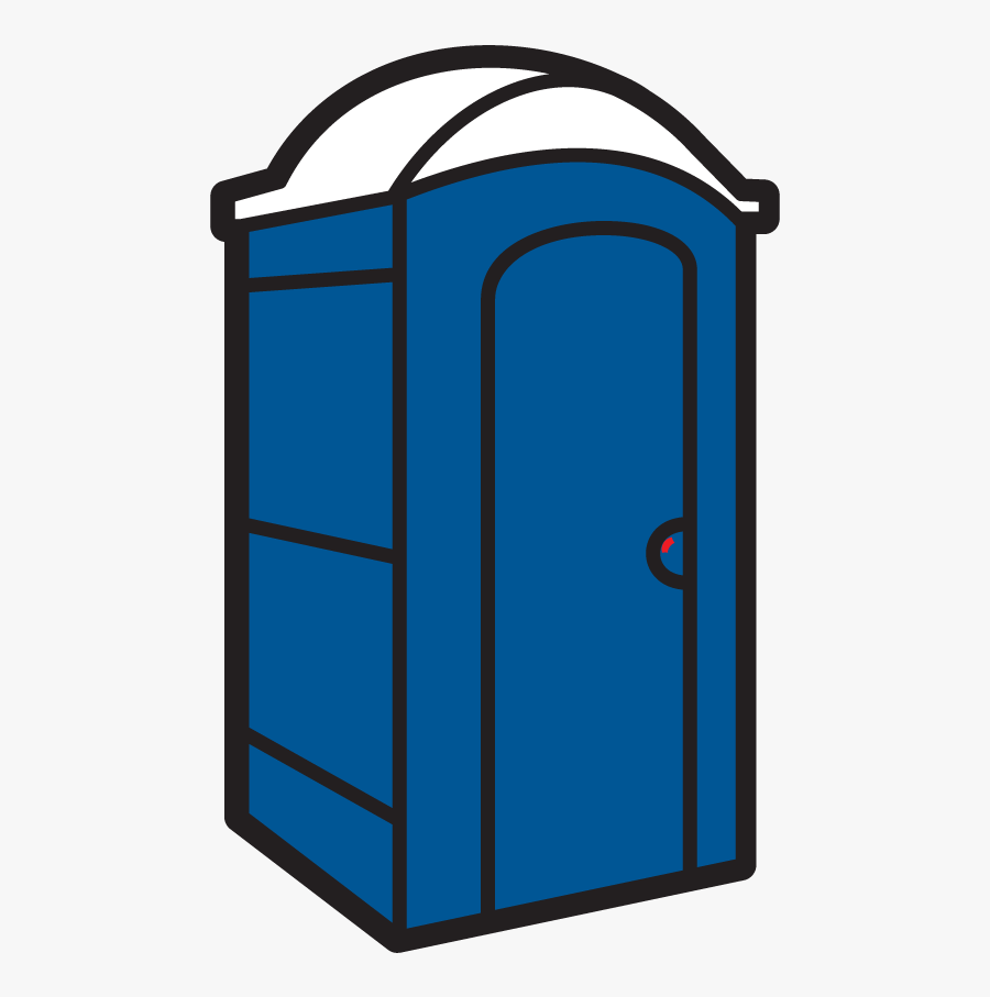 Porta Potty Cartoon, Transparent Clipart