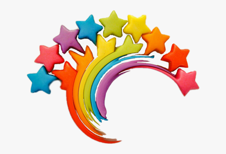 #rainbow #stars #colourful #beautiful #toy - Colourful Stars Png, Transparent Clipart