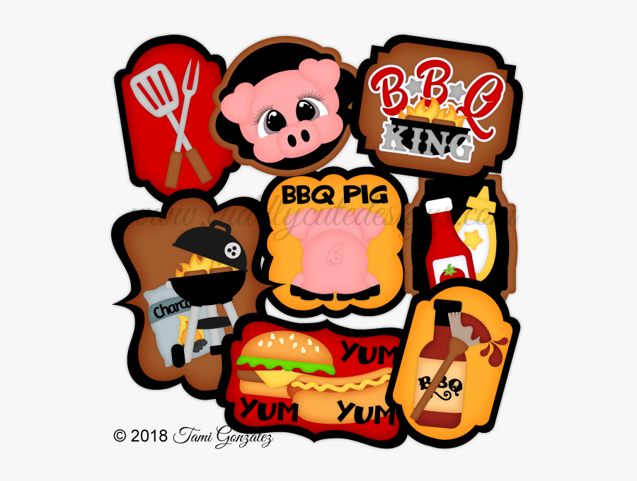 Bbq Tags - Cartoon, Transparent Clipart