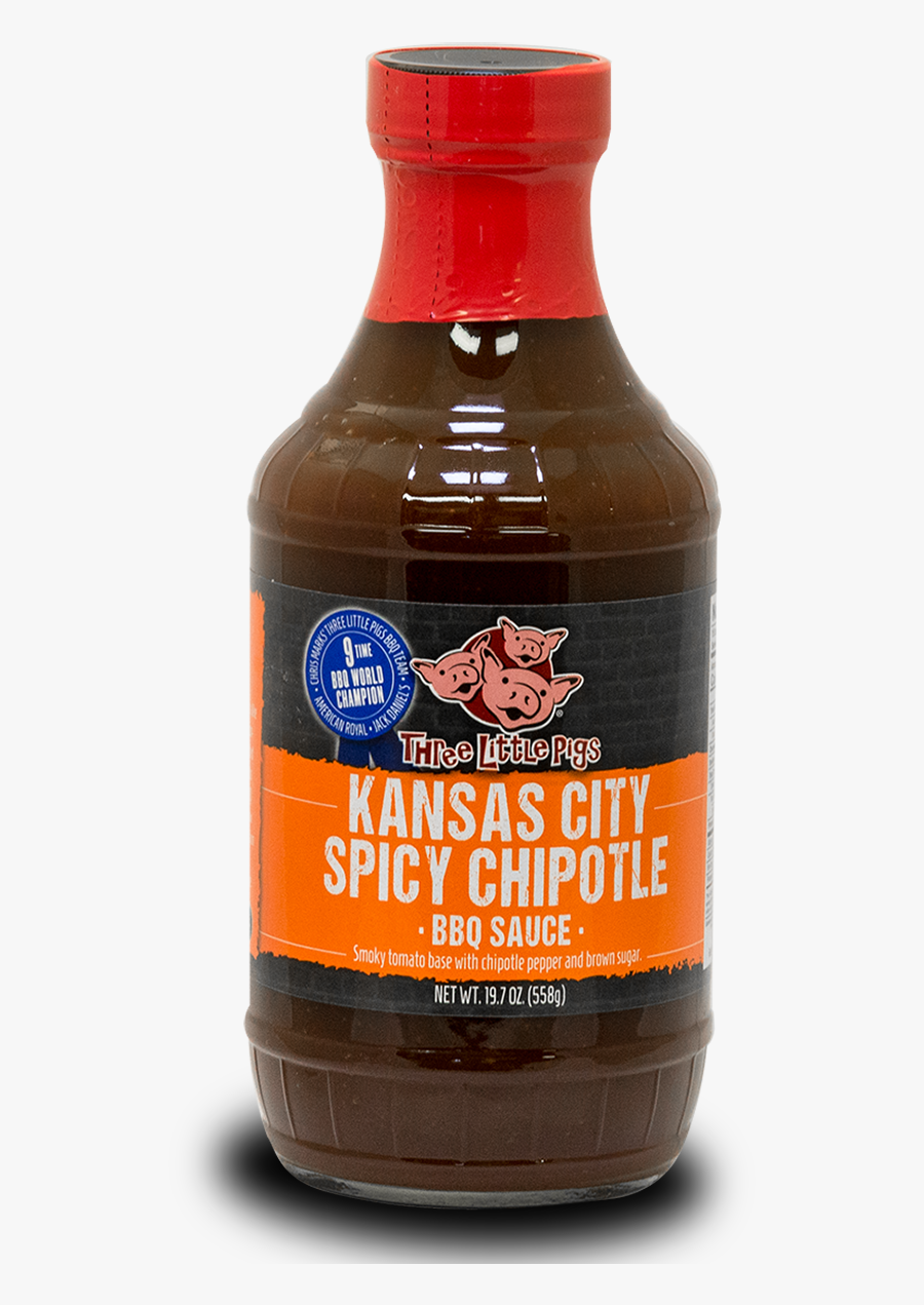 Three Little Pigs Kansas City Spicy Chipotle Bbq Sauces, Transparent Clipart