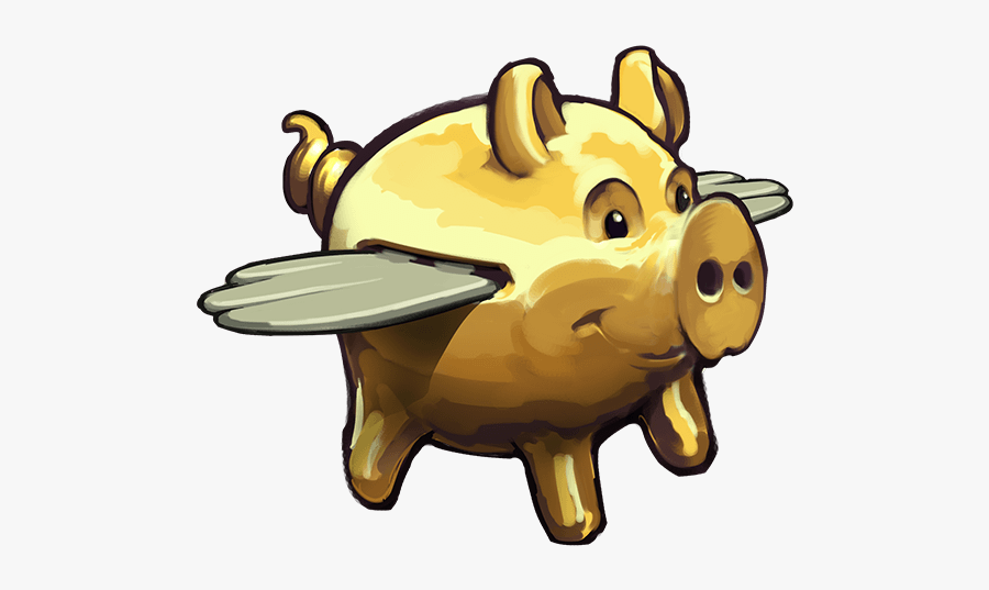 Flying Pig Clipart - Jetpack Joyride Coin Transparent, Transparent Clipart