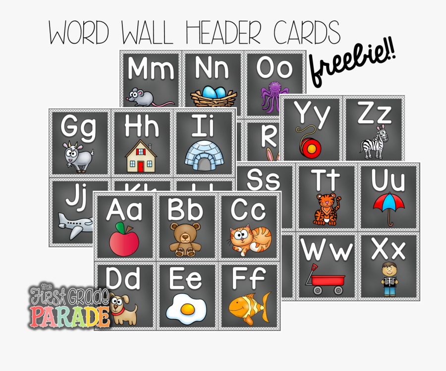 Alphabet Letters Wall Idea For The Classroom, Transparent Clipart