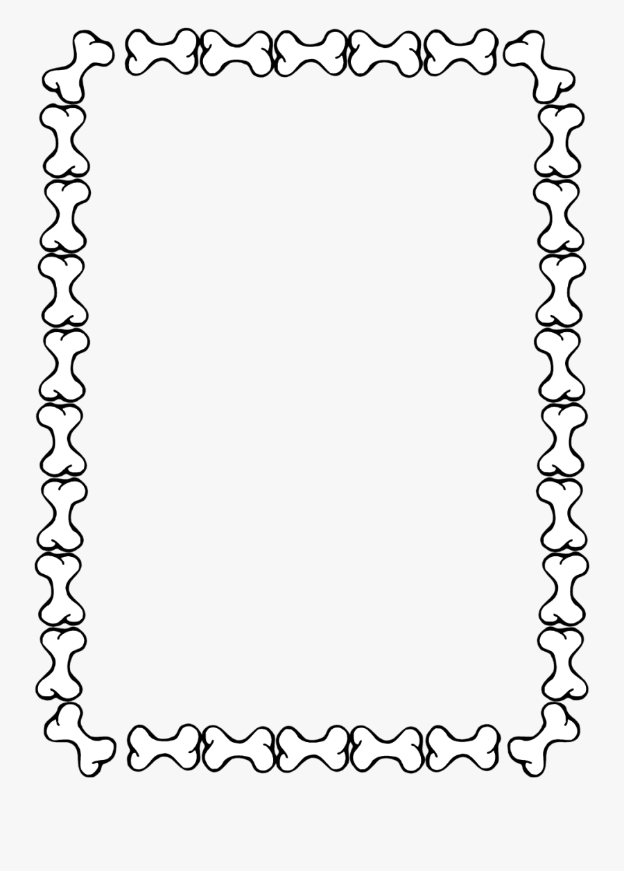 Hd Illustration Of Blank - Dog Bone Border Clipart, Transparent Clipart