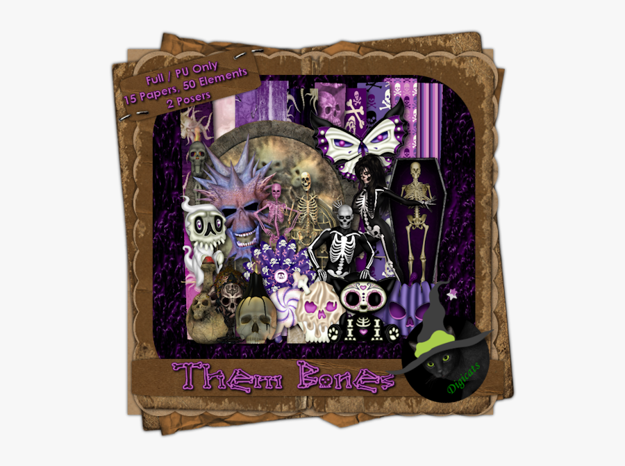 It"s A Big Old Pile Of "them Bones - Skull, Transparent Clipart