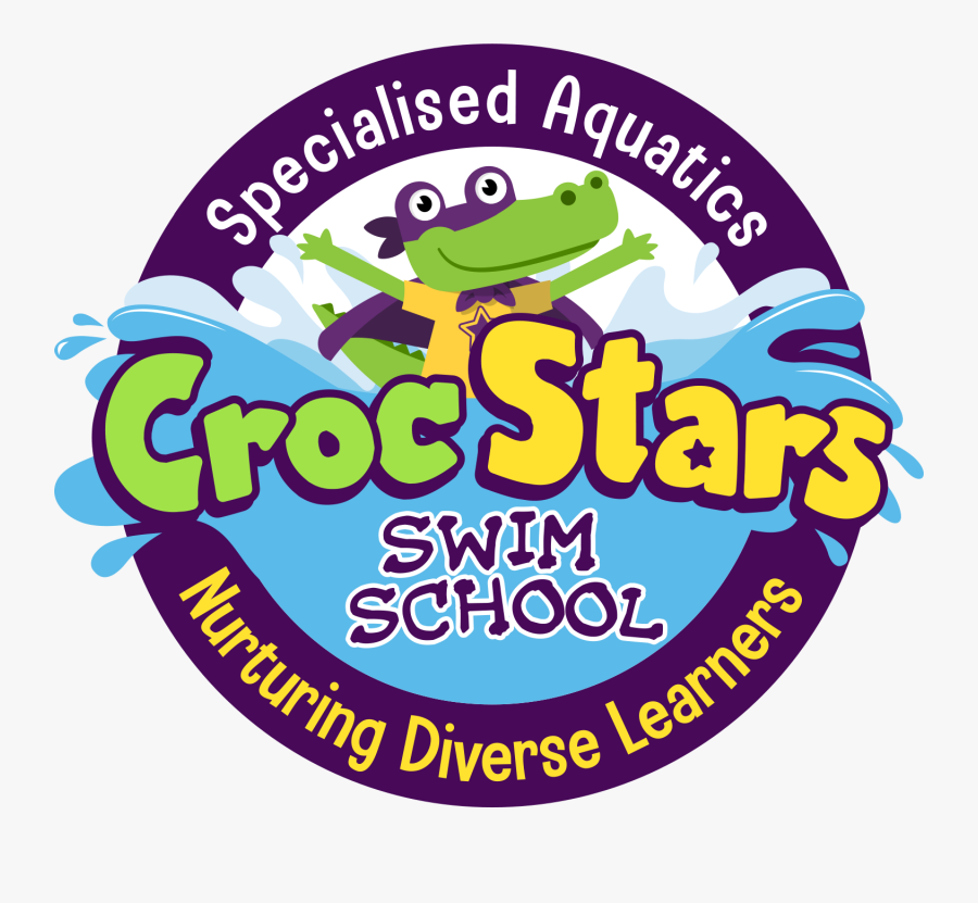 Crocstars Swim School, Transparent Clipart