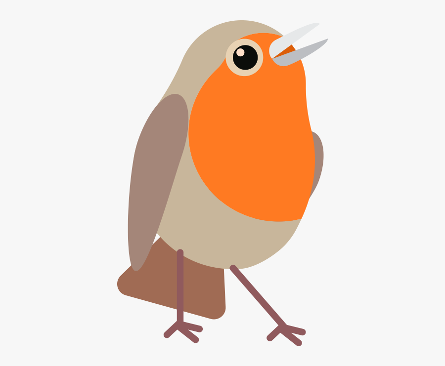 European Robin, Transparent Clipart