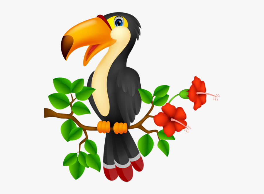 Tropical Birds Cartoon , Transparent Cartoons - Toucan Cute, Transparent Clipart