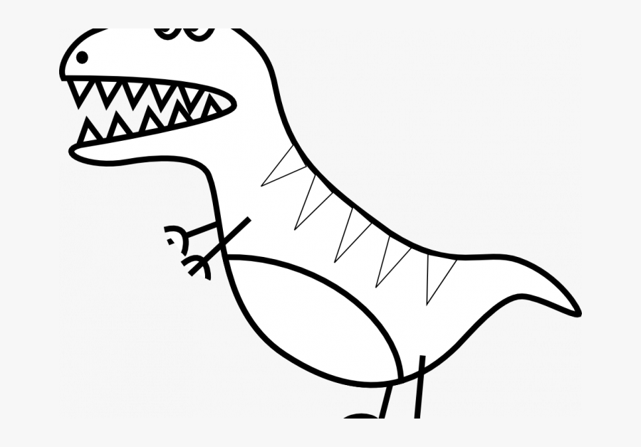 Draw A Dinosaur T Rex Easy, Transparent Clipart