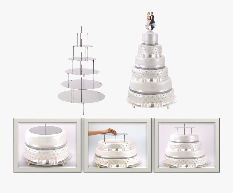 Ossature Inox Pour Weddingcake - Ossature Inox Pour Wedding Cake, Transparent Clipart