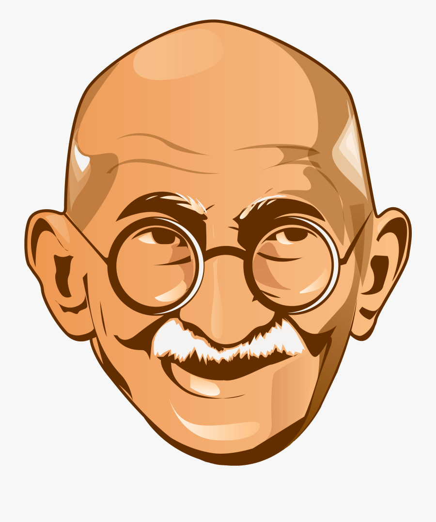 Mahatma Gandhi Png Picture - Mahatma Gandhi Face Mask, Transparent Clipart