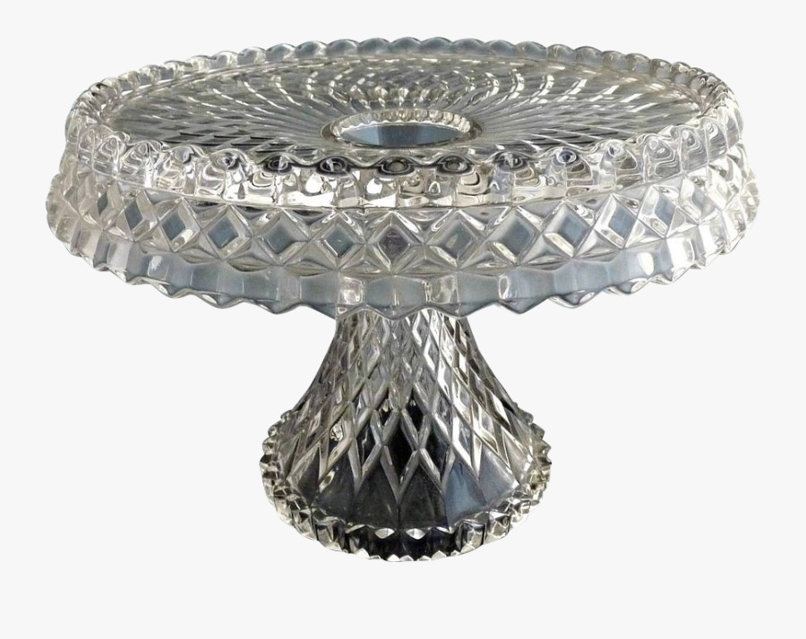 Cambridge Glass Cake Stand Salver Virginian C - Cake Stands, Transparent Clipart