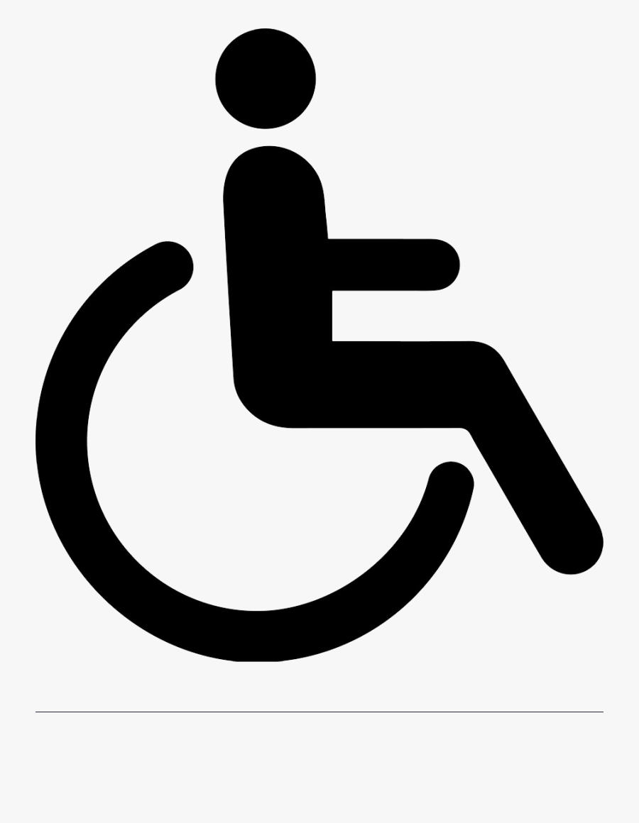 Disabled Handicap Symbol Png - Baby Room Toilet, Transparent Clipart
