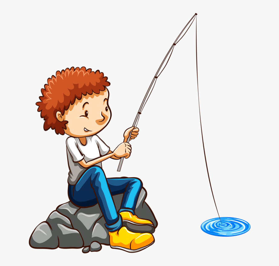 Фото, Автор Soloveika На Яндекс - Cartoon Fishing Boy Background, Transparent Clipart