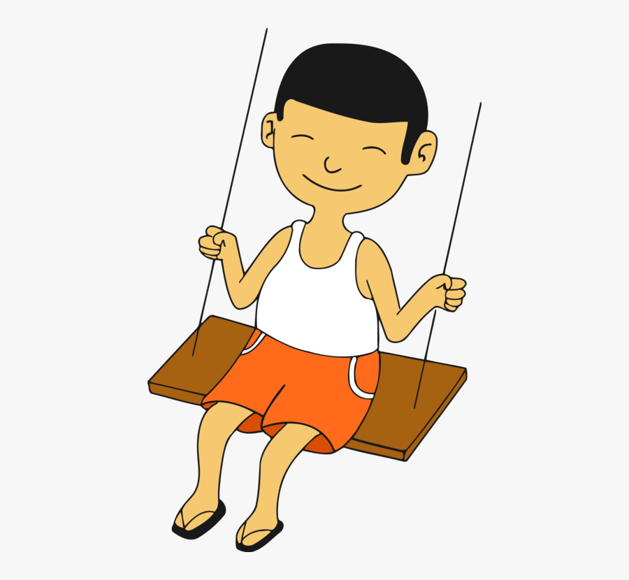 Artwork,yellow,shoe - Niño En Columpio Png, Transparent Clipart