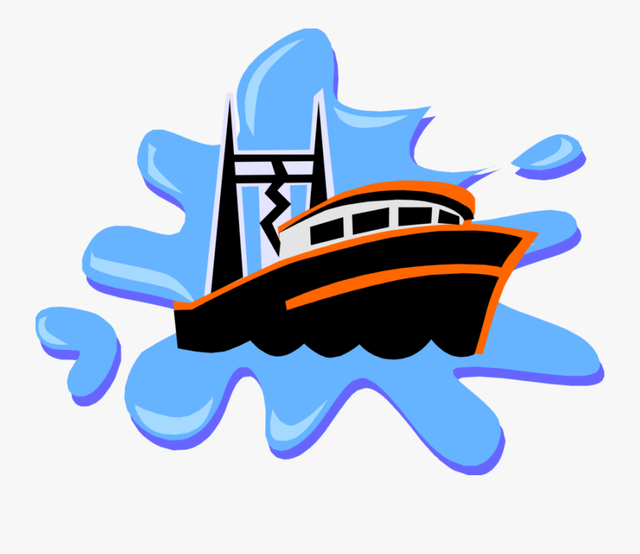 Transparent Fishing Boat Clipart - Fish Jumping Out Of Water Cartoon, Transparent Clipart