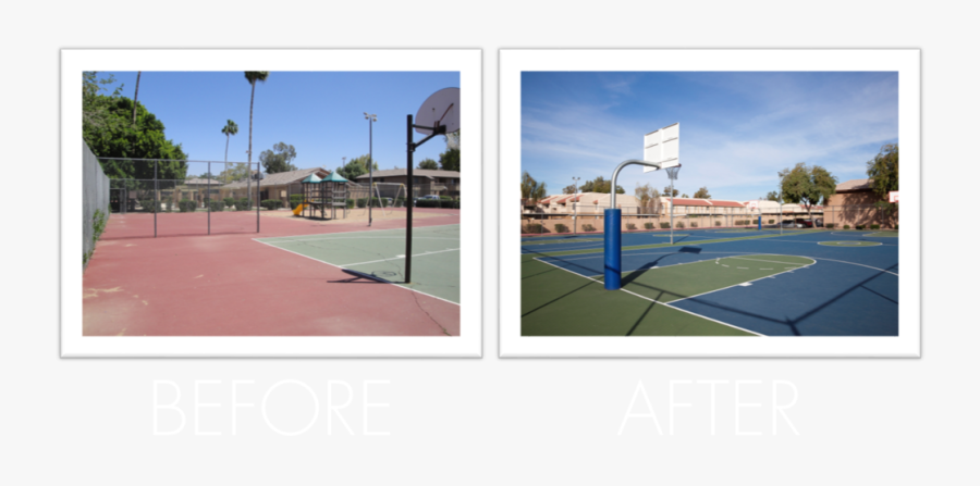 Transparent Tennis Court Png - Basketball Court, Transparent Clipart