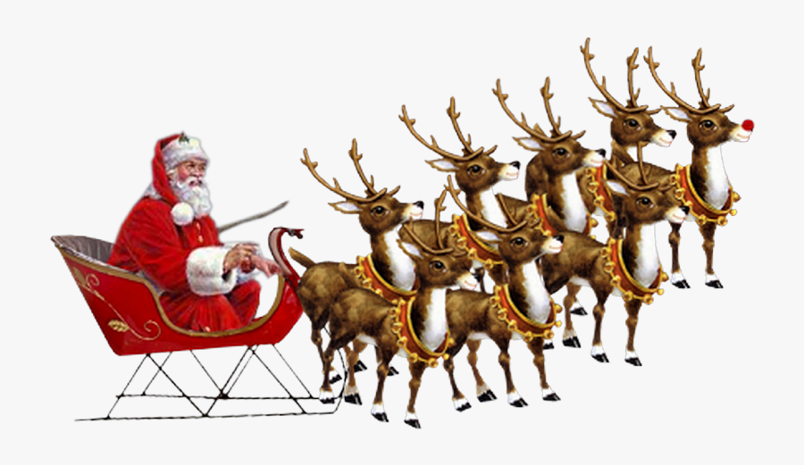 Thumb Image - Rennes Du Père Noël, Transparent Clipart
