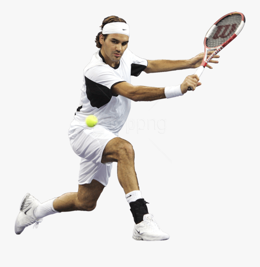 Transparent Tennis Clipart - Federer Png, Transparent Clipart