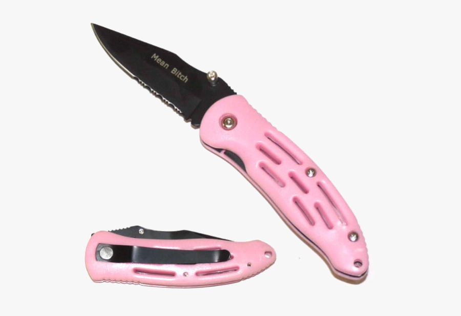 #knife #pink #gore #cute #blade #cut #nsfw #weapon - Knife, Transparent Clipart