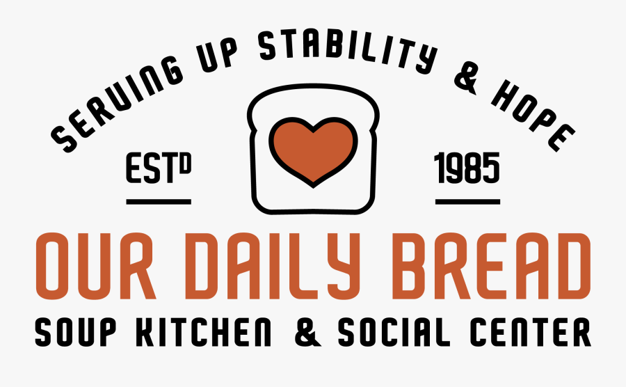 Our Daily Bread Tagline Color Logo Soup Kitchen Social - Alkohol Gutschein, Transparent Clipart