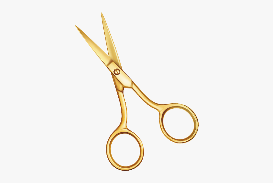 Hair-care - Gold Hair Scissors Png, Transparent Clipart