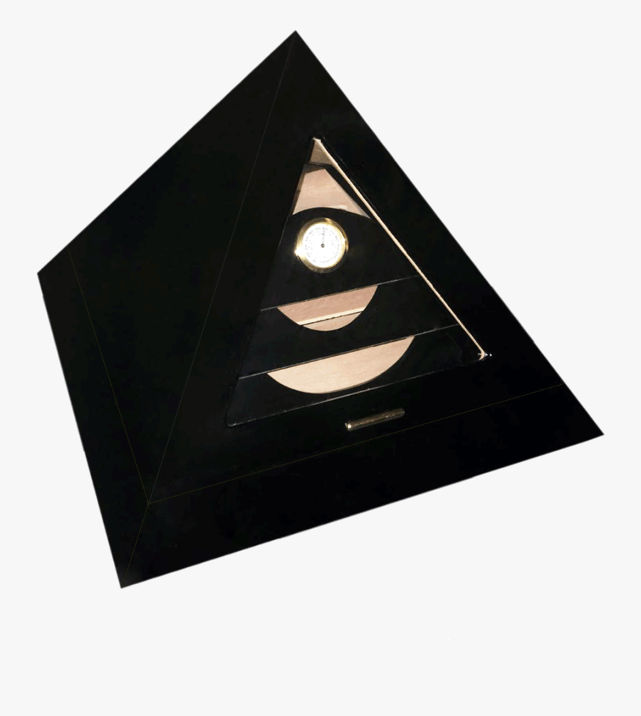 Black Pyramid Humidor - Triangle, Transparent Clipart