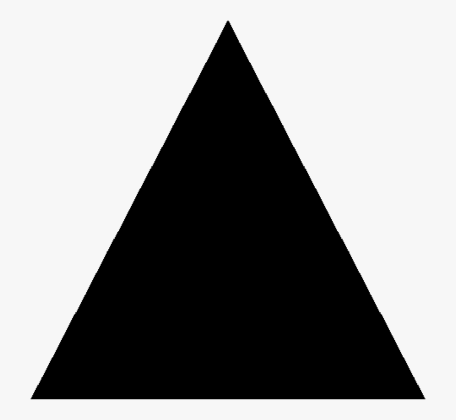 Black Triangle With Transparent Background, Transparent Clipart