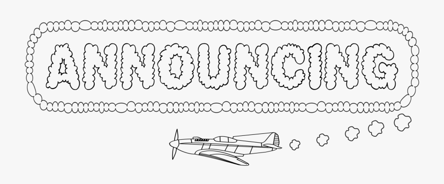 Transparent Airplane Banner Clipart - Monoplane, Transparent Clipart