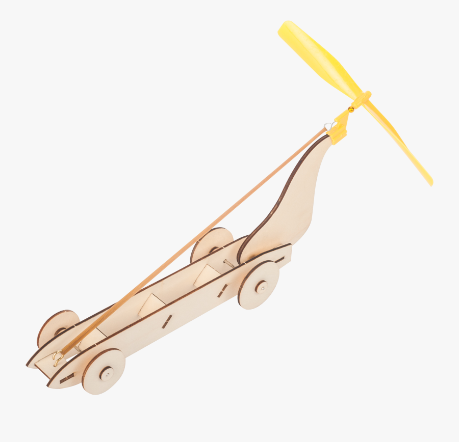 Elastic Force Rubber Band Wooden Running Car Stem Learning - Elastiek Car, Transparent Clipart