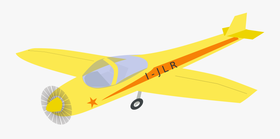 Propeller Driven Aircraft,monoplane,angle - Avioneta Amarilla Png, Transparent Clipart