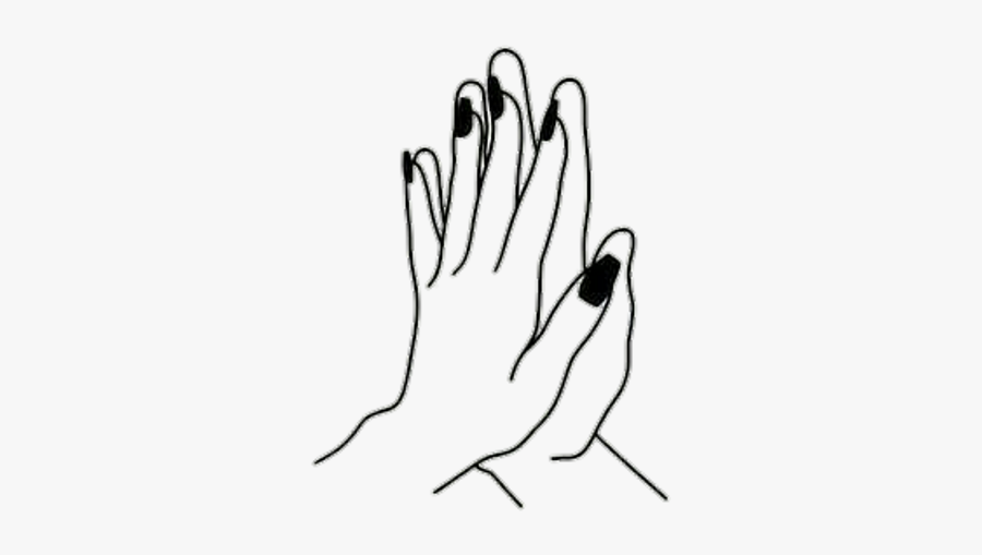 #hands #love #cute #couples #black #white #freetoedit - Cute Couple Png Black And White, Transparent Clipart