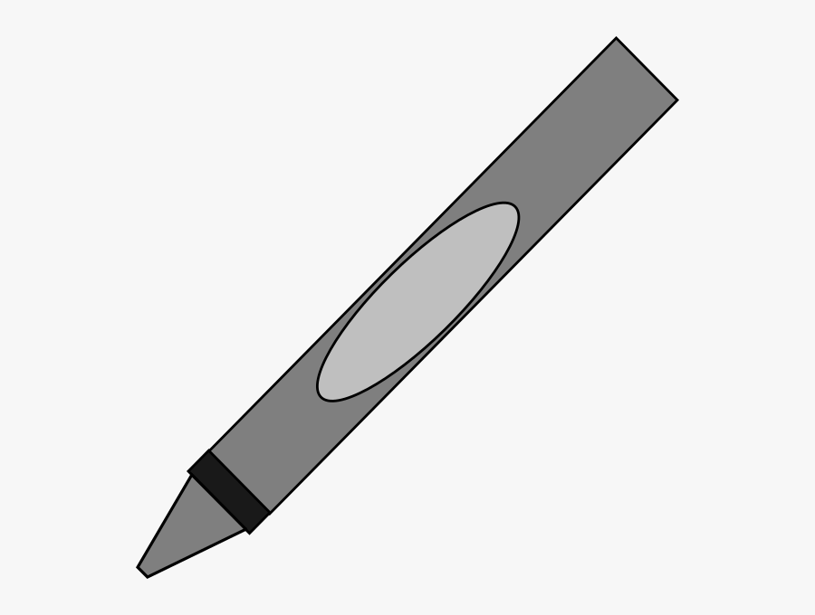 Clip Art Gray Crayon - Gray Crayon Clipart Png, Transparent Clipart