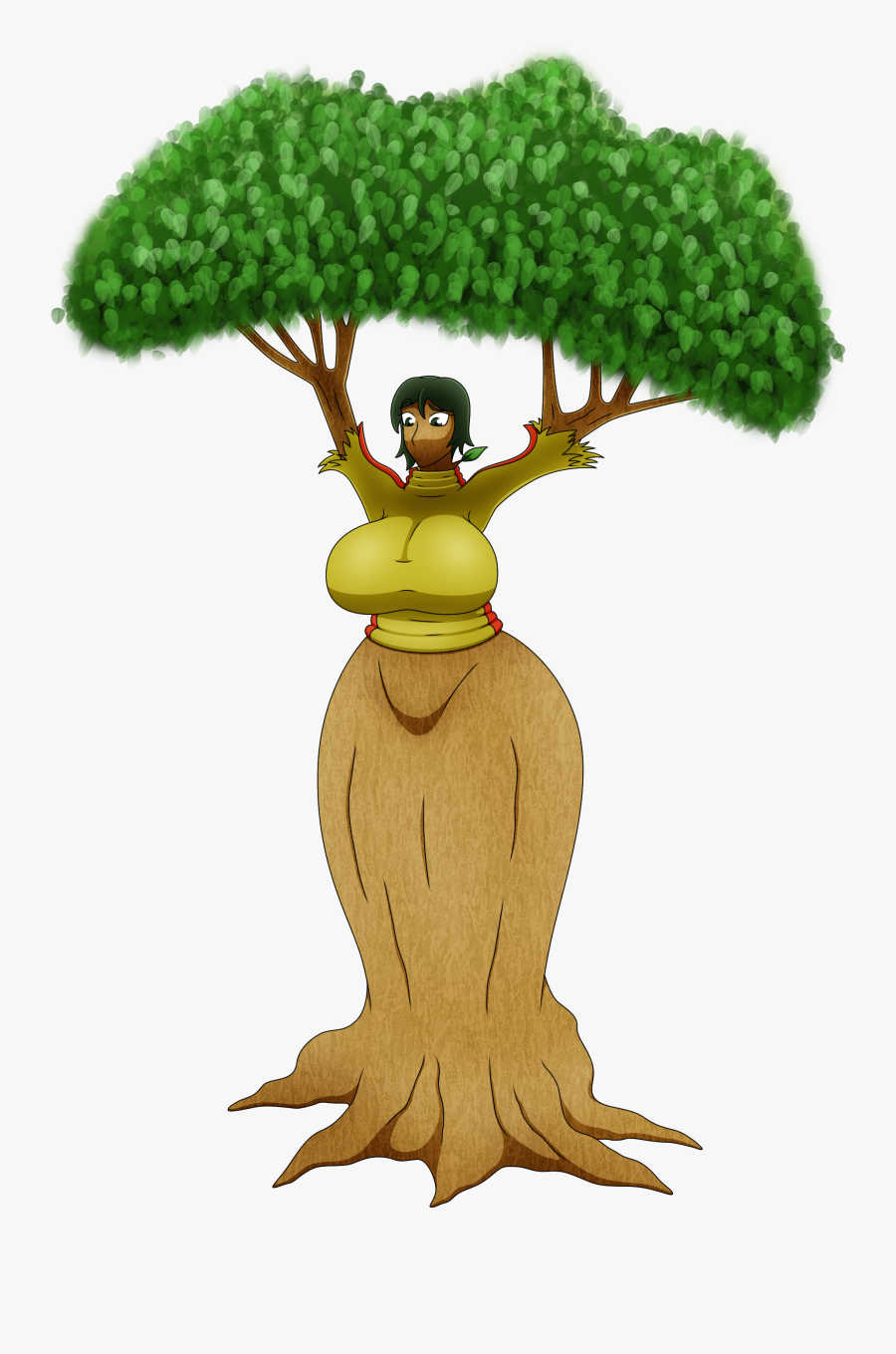 Transparent Tree Hugger Clipart - Illustration, Transparent Clipart